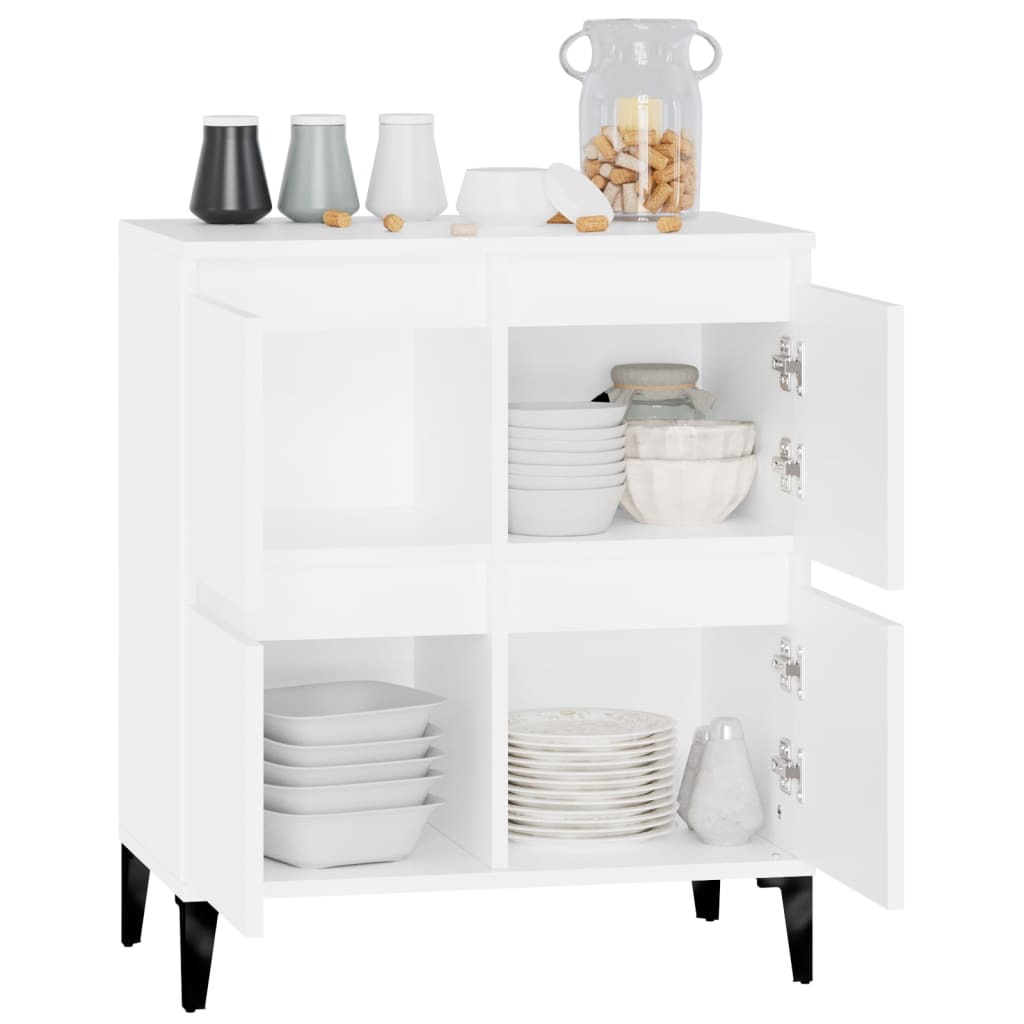 Buffet Blanc 60x35x70 cm Bois d'ingénierie - XIOS