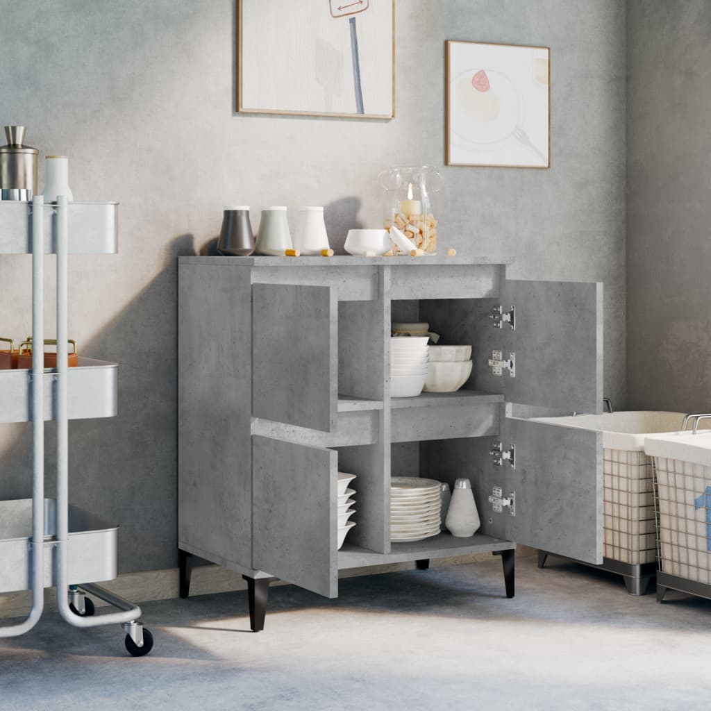 Buffet Gris béton 60x35x70 cm Bois d'ingénierie - XIOS