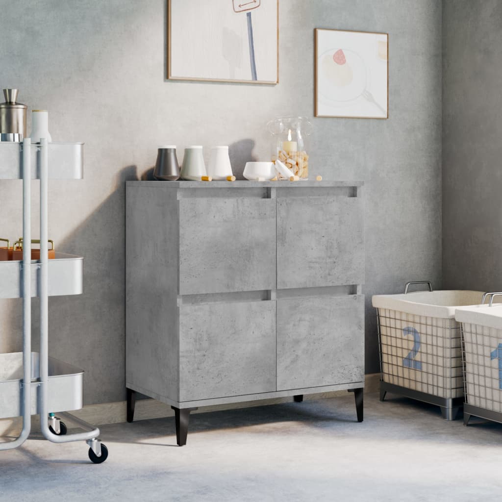 Buffet Gris béton 60x35x70 cm Bois d'ingénierie - XIOS
