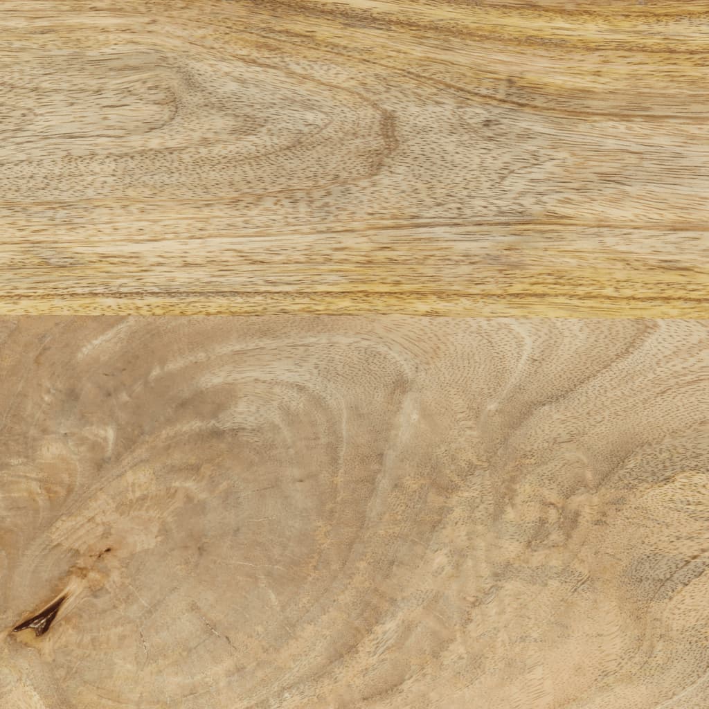 Table console 110x30x75 cm bois de manguier massif blanchi