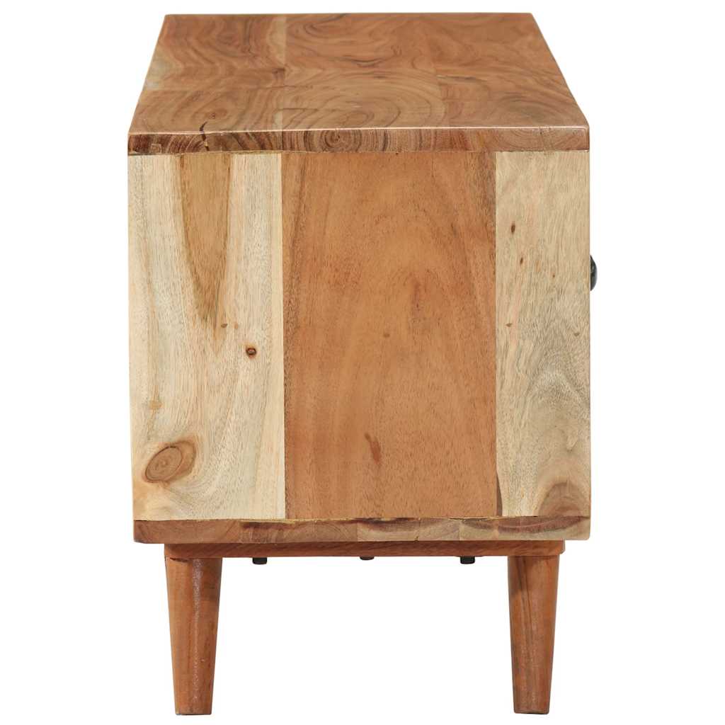 Meuble TV 112x30x40 cm bois d'acacia massif - XIOS