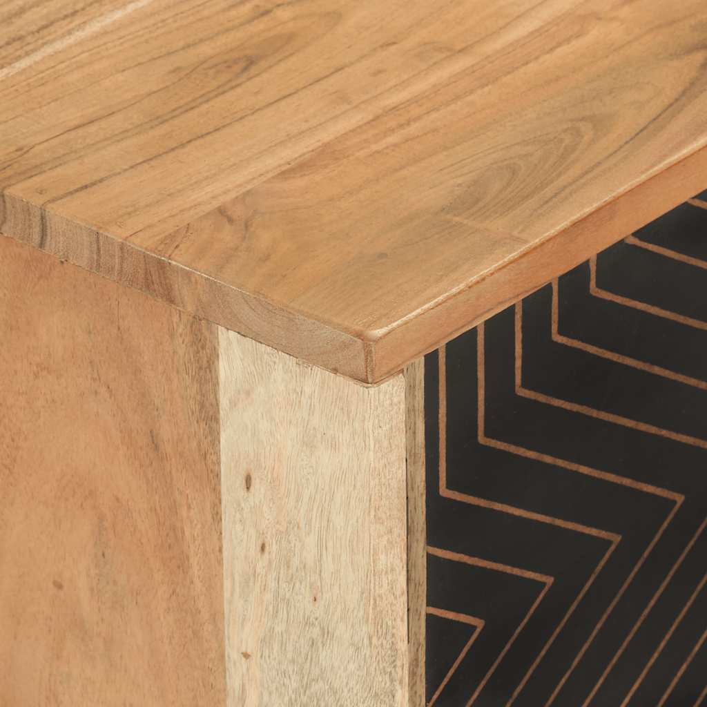 Meuble TV 112x30x40 cm bois d'acacia massif - XIOS