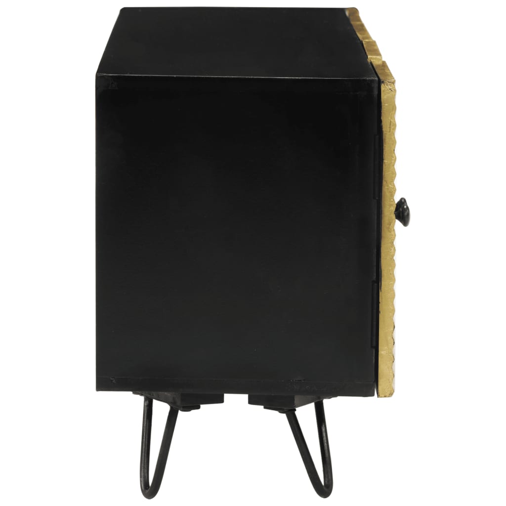 Meuble TV 110x30x45 cm bois massif de manguier - XIOS