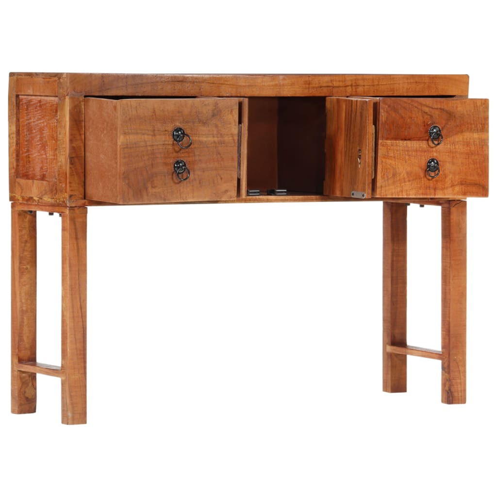 Table console 120x32x80 cm bois massif d'acacia - XIOS
