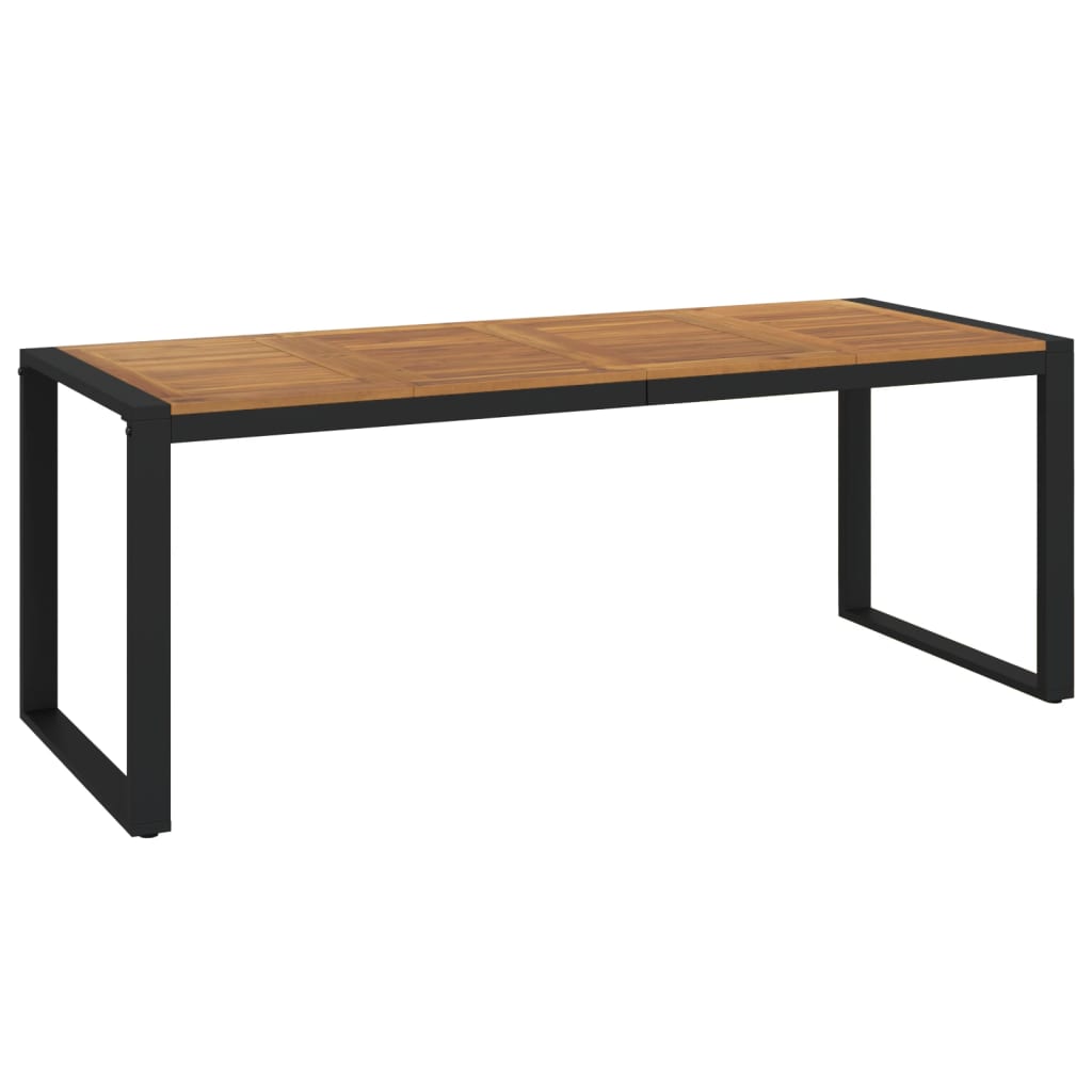 Table de jardin et pieds en forme de U 200x90x75 cm bois acacia Tables de jardin vidaXL