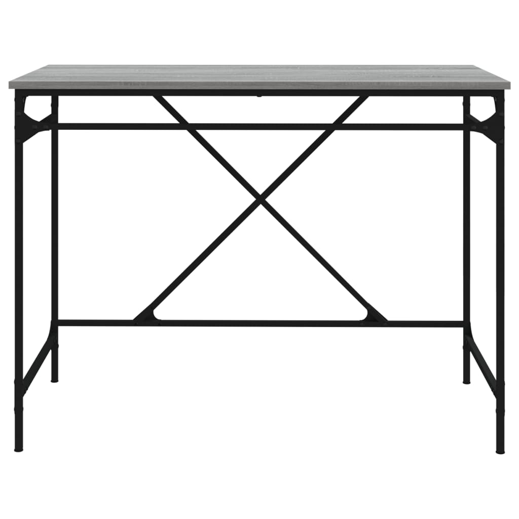 Bureau sonoma gris 100x50x75 cm bois d'ingénierie et fer Bureaux vidaXL