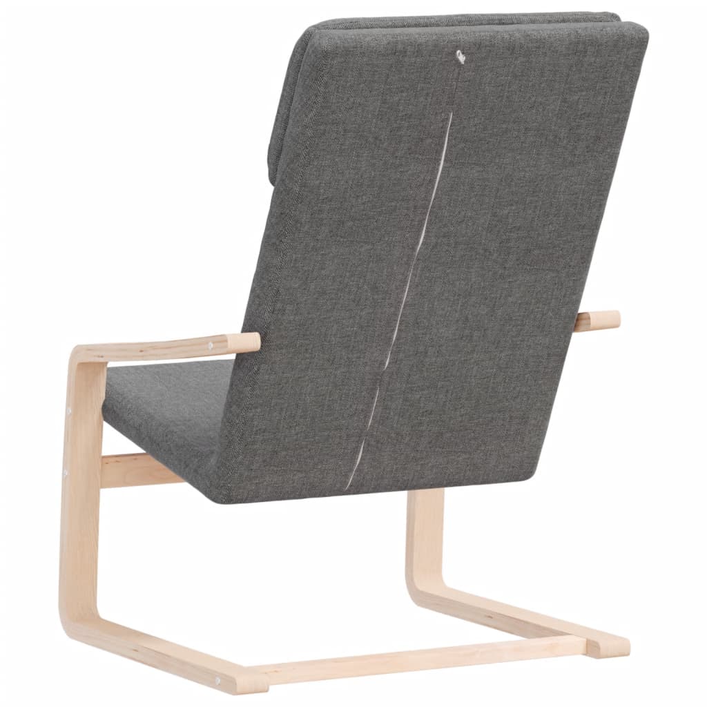 Chaise de relaxation Gris foncé Tissu - XIOS