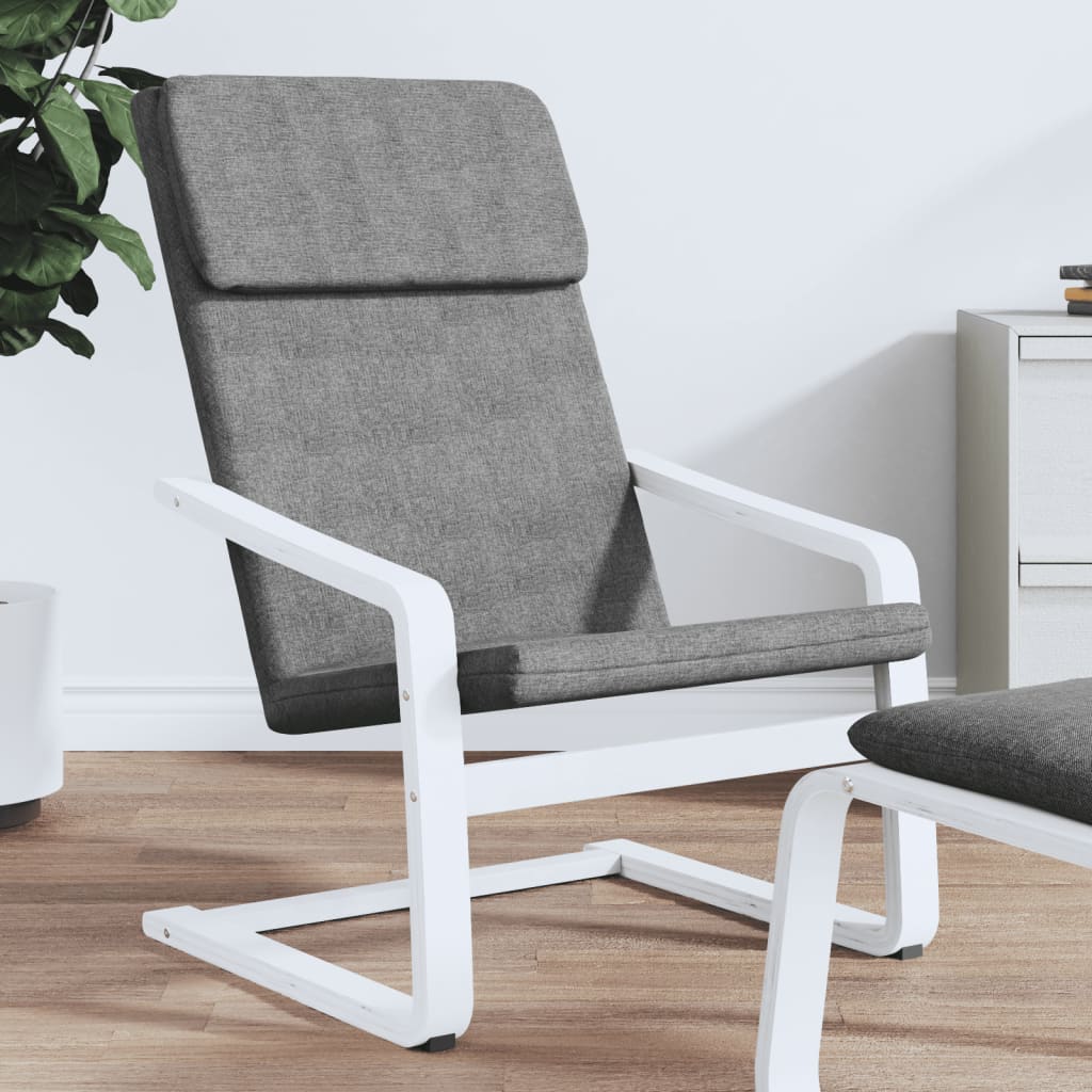 Chaise de relaxation Gris foncé Tissu - XIOS