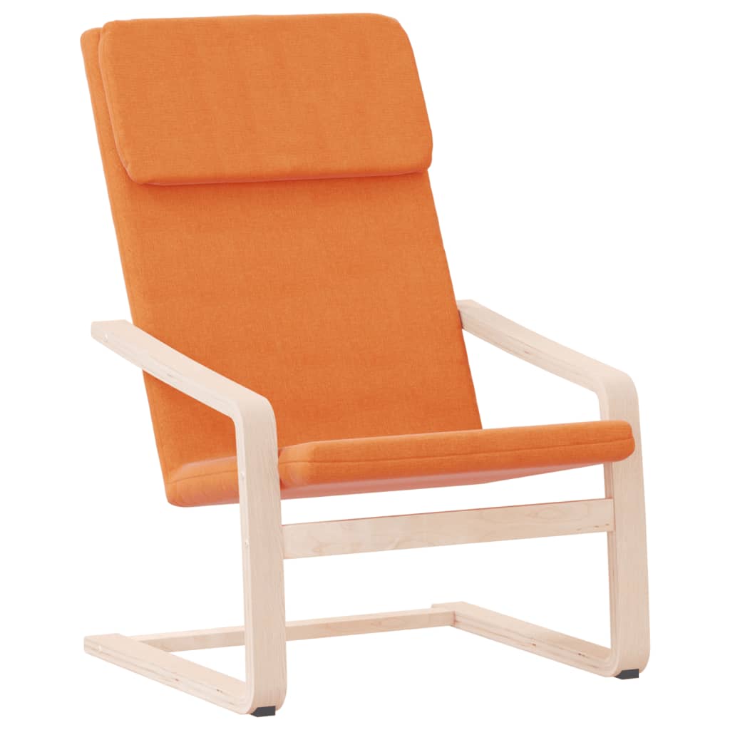 Chaise de relaxation Jaune foncé Tissu - XIOS
