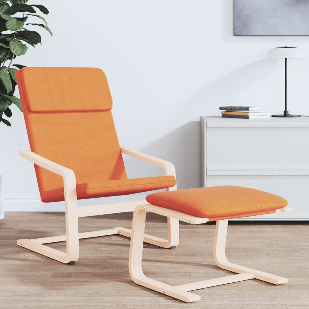 Chaise de relaxation Jaune foncé Tissu - XIOS