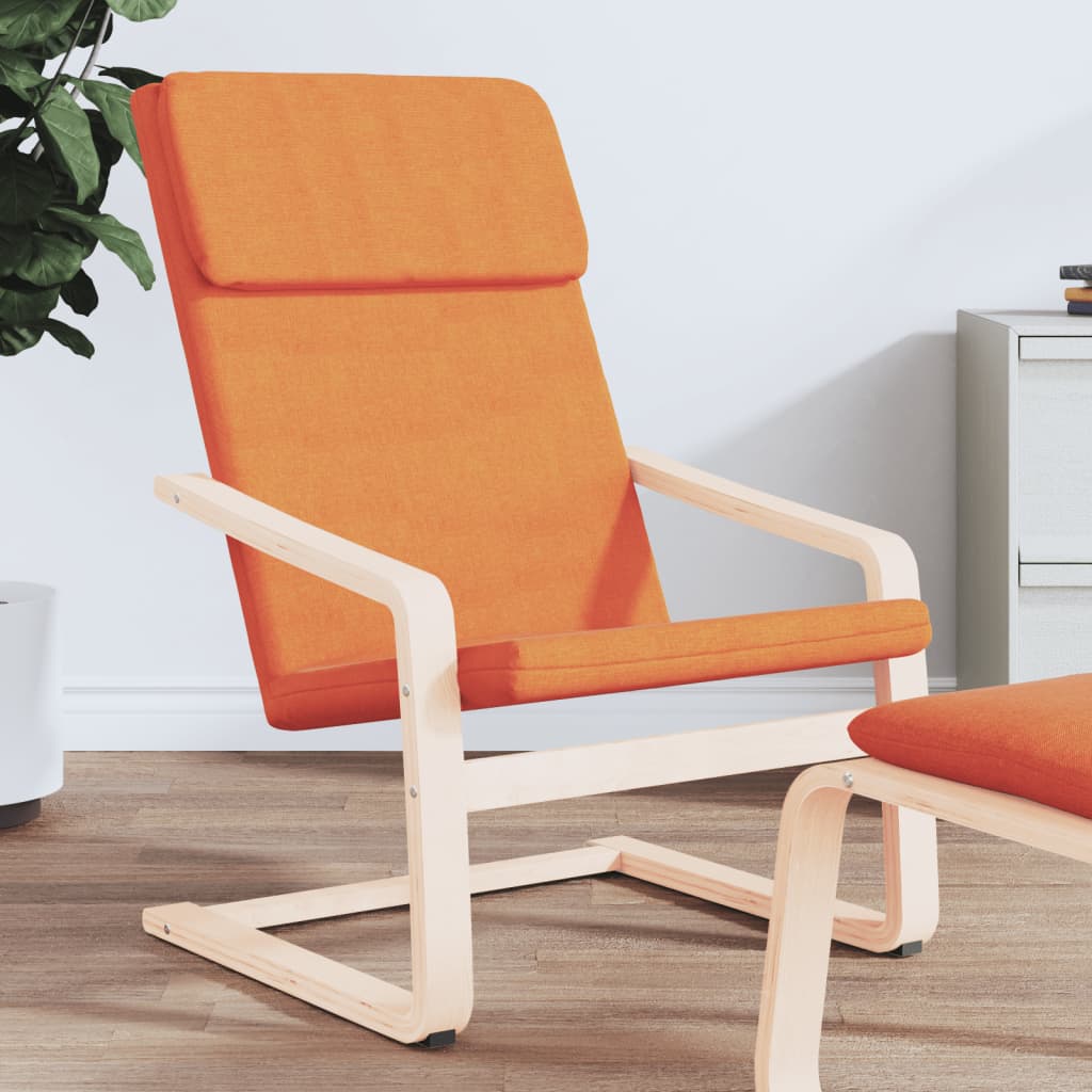 Chaise de relaxation Jaune foncé Tissu - XIOS