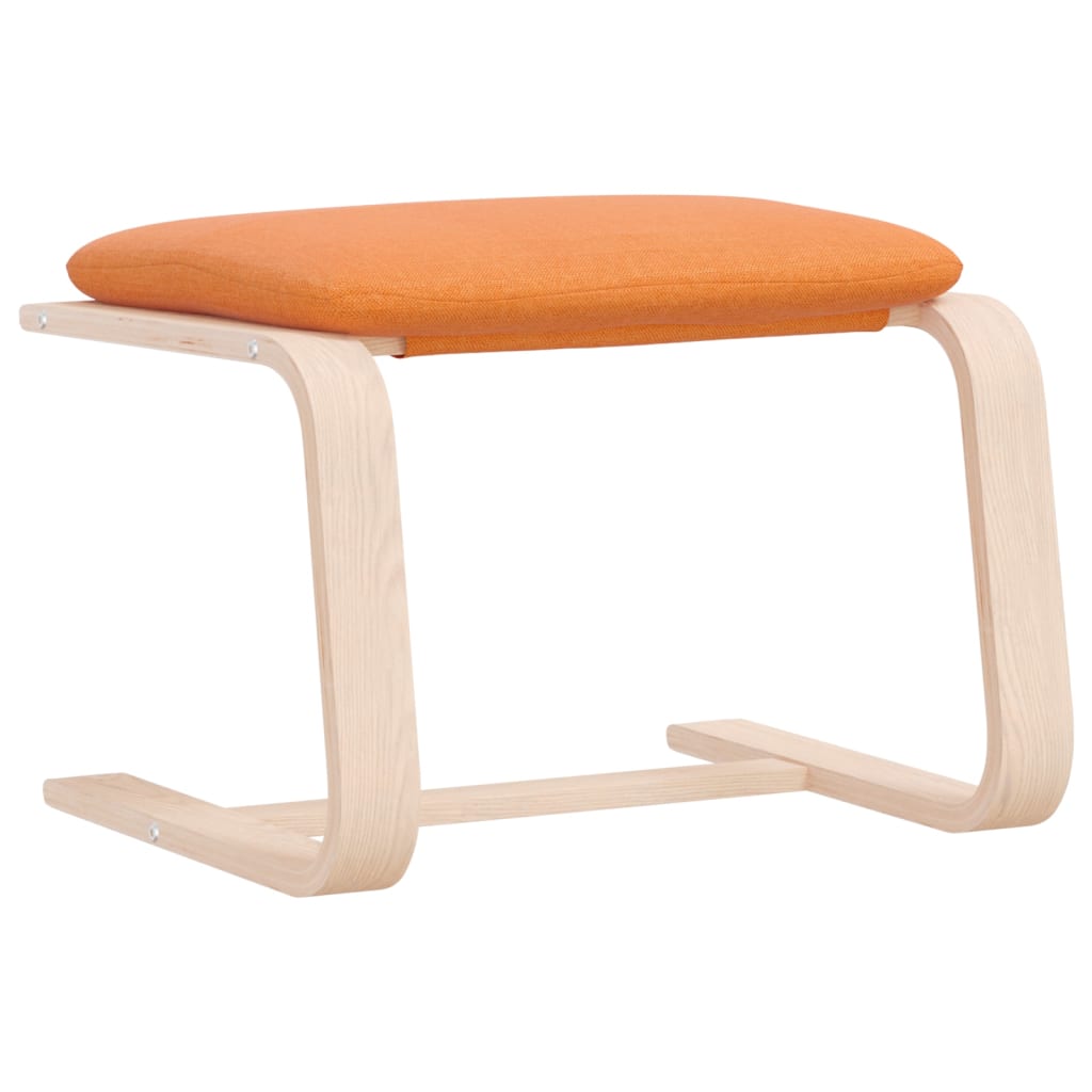 Repose-pied Jaune foncé 51x41x40 cm Tissu - XIOS