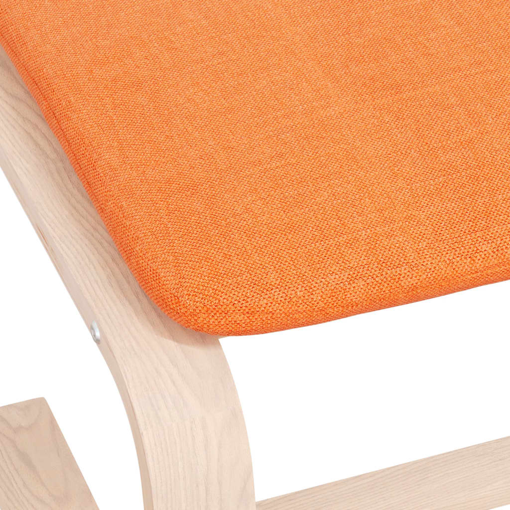 Repose-pied Jaune foncé 51x41x40 cm Tissu - XIOS