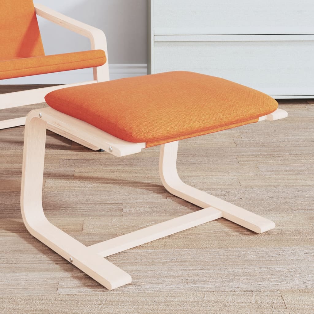 Repose-pied Jaune foncé 51x41x40 cm Tissu - XIOS