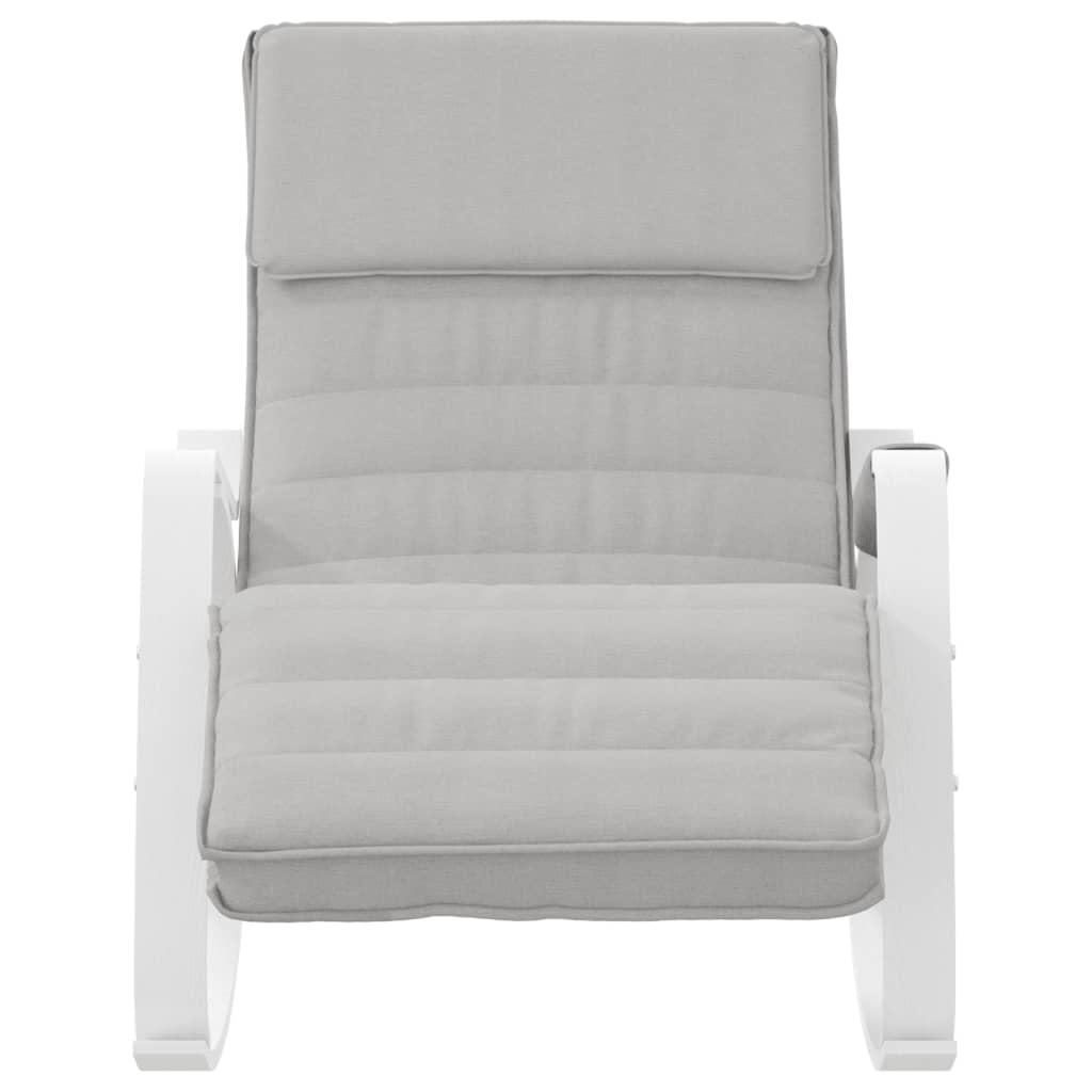 Chaise à bascule Gris clair Tissu - XIOS