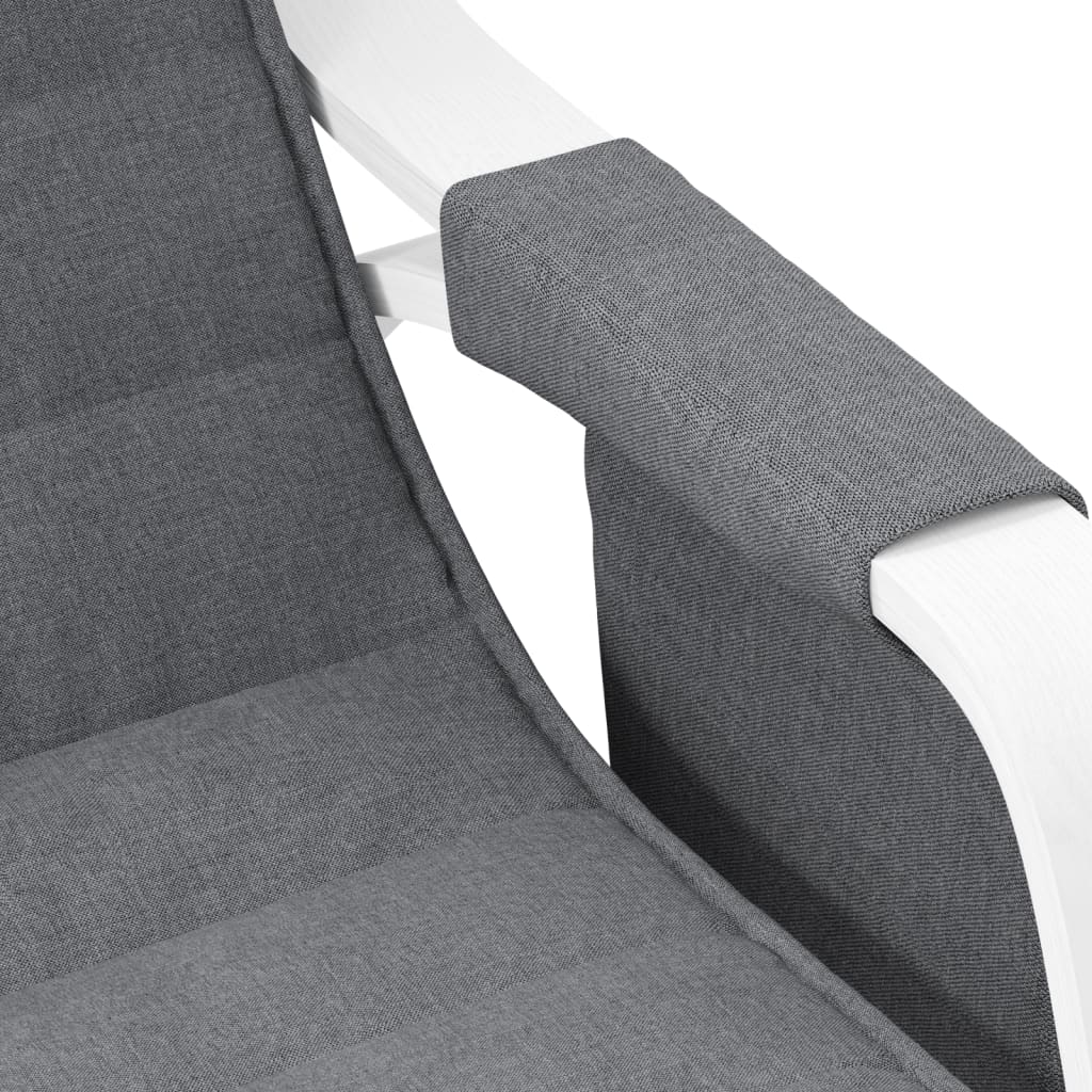 Chaise à bascule Gris foncé Tissu - XIOS