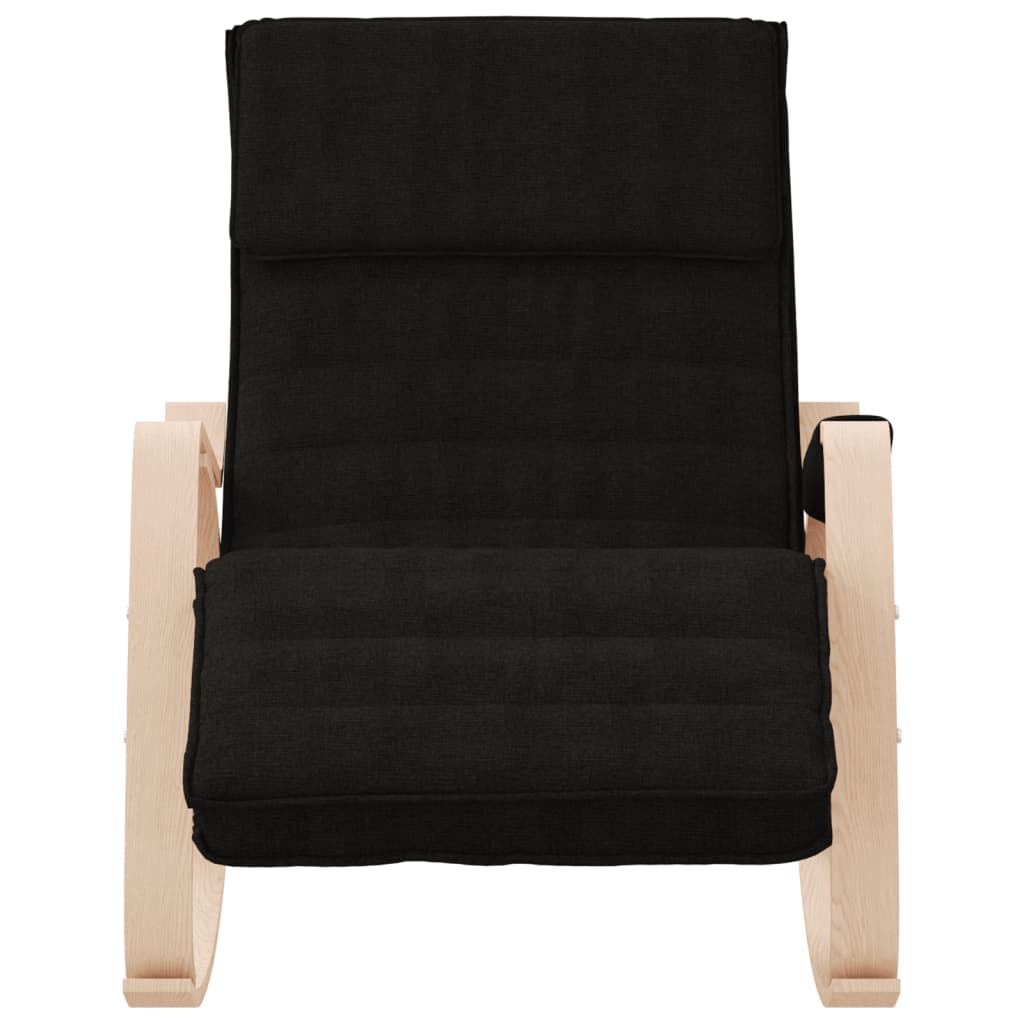 Chaise à bascule Noir Tissu - XIOS