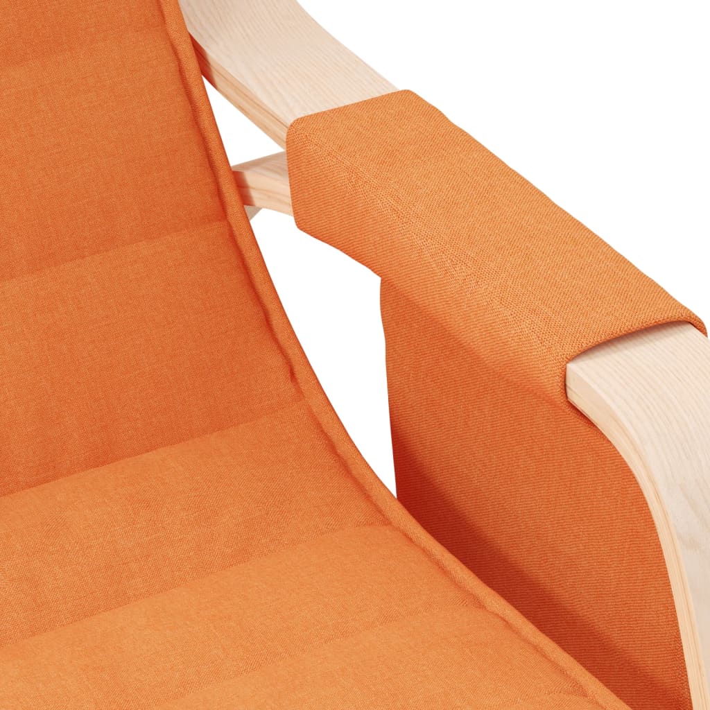 Chaise à bascule Jaune foncé Tissu - XIOS
