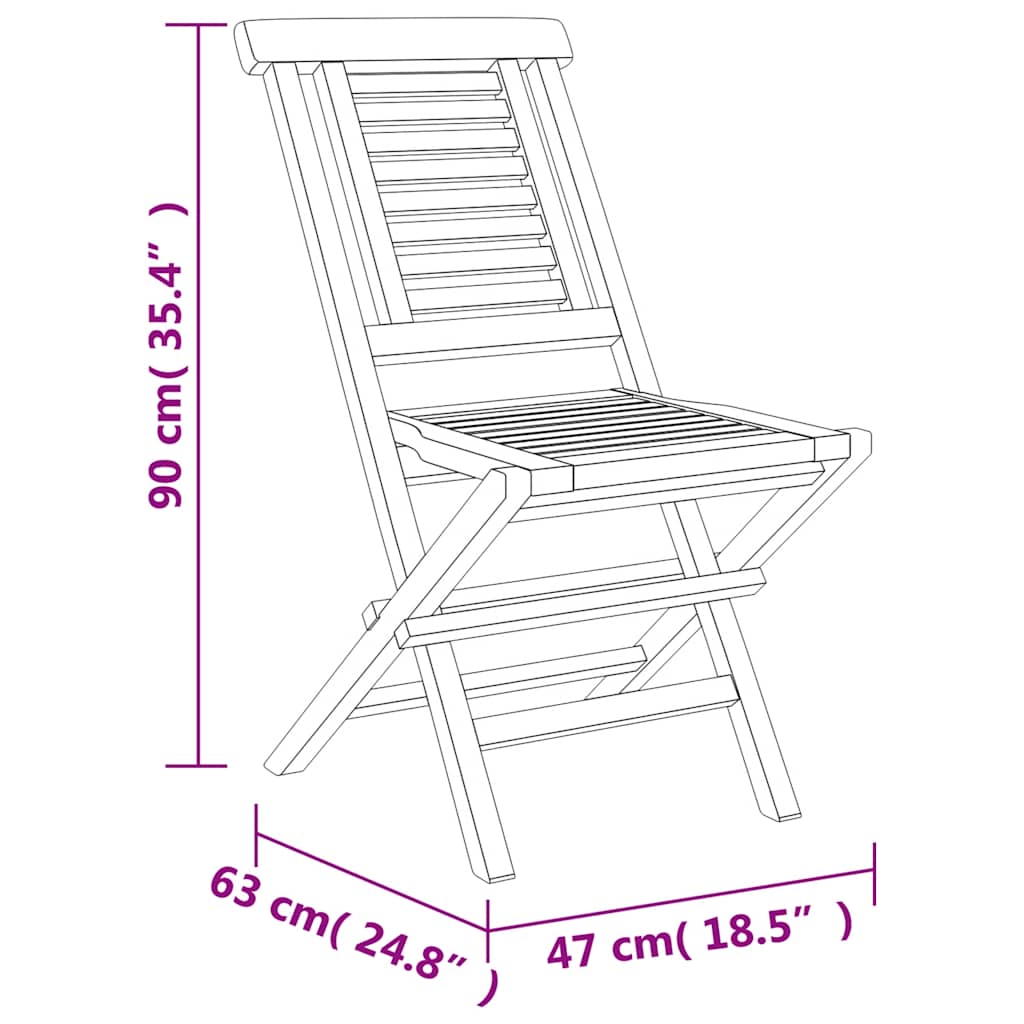 Ensemble à manger de jardin 5 pcs Bois de teck massif