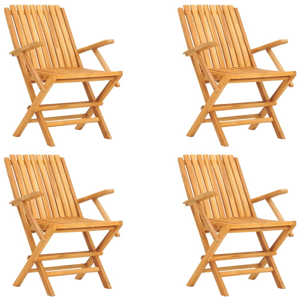 Ensemble à manger de jardin 5 pcs Bois de teck massif