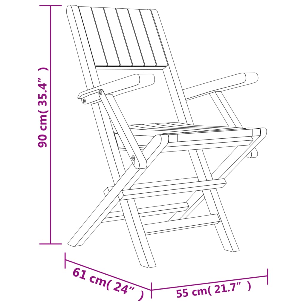 Ensemble à manger de jardin 5 pcs Bois de teck massif