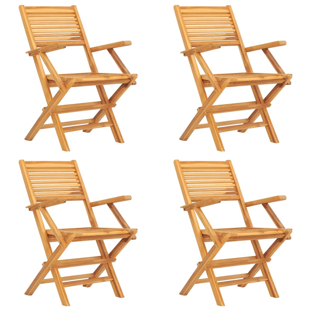 Ensemble à manger de jardin 5 pcs Bois de teck massif
