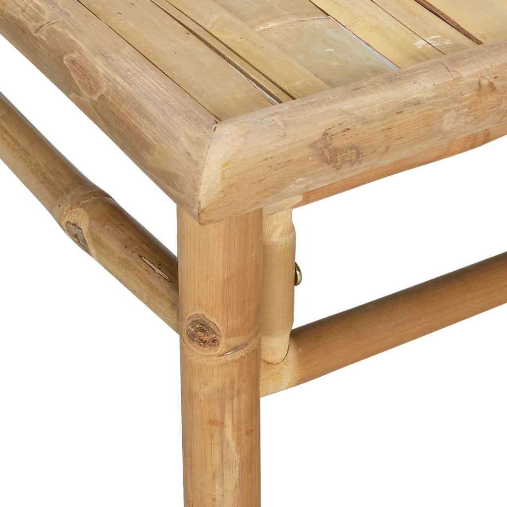 Salon de jardin 4 pcs avec coussins gris clair bambou