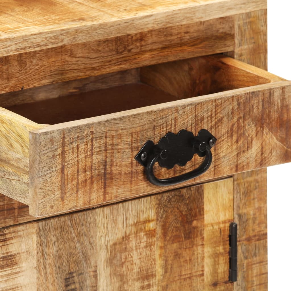 Buffet 80x30x65 cm bois de manguier brut massif - XIOS