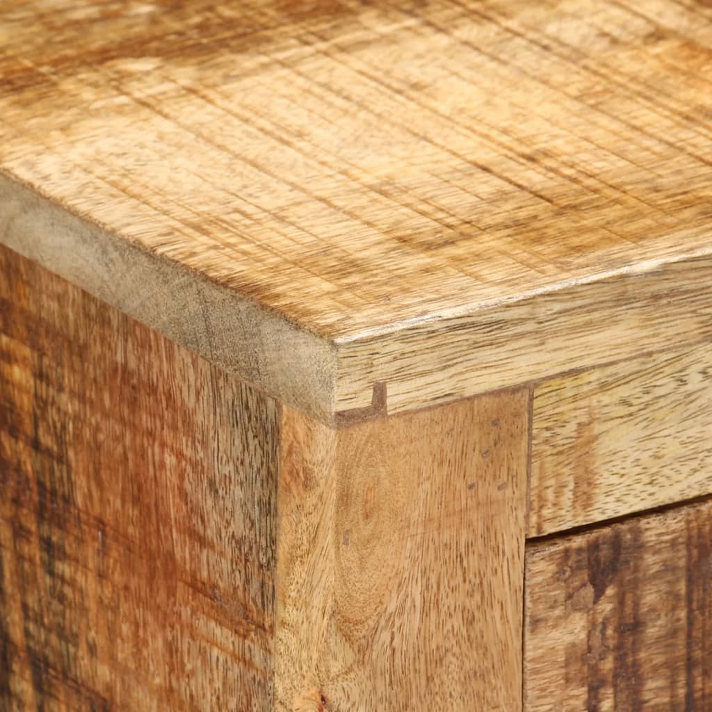 Buffet avec 3 tiroirs 80x30x65 cm bois de manguier brut massif - XIOS