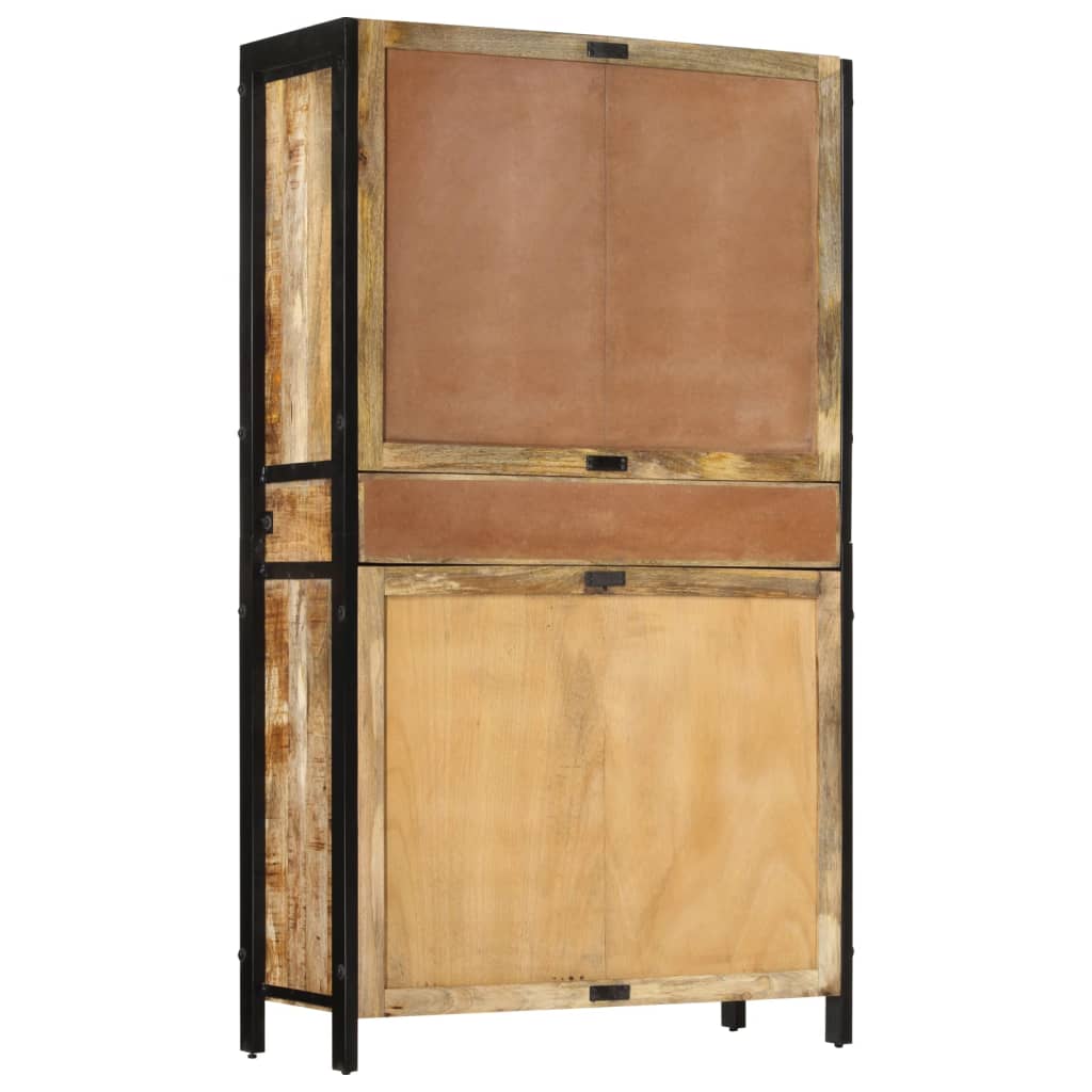 Buffet 100x40x175 cm bois de manguier brut massif - XIOS