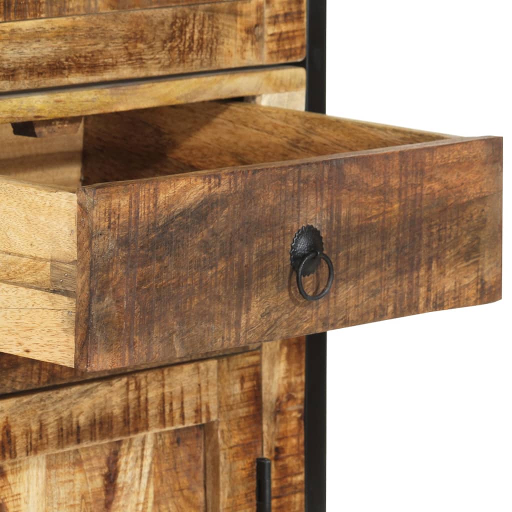 Buffet 100x40x175 cm bois de manguier brut massif - XIOS