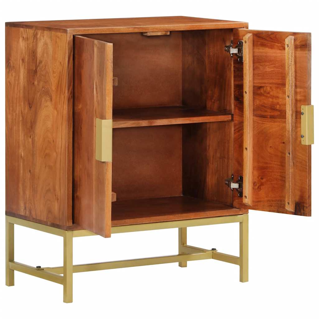 Buffet 60x35x75 cm bois massif d'acacia