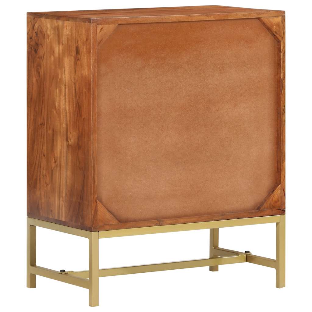 Buffet 60x35x75 cm bois massif d'acacia