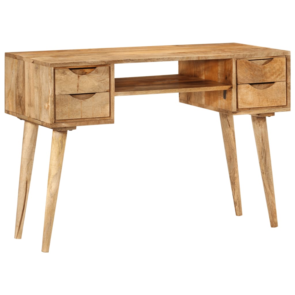 Bureau avec tiroirs 110x47x76 cm bois de manguier solide - XIOS
