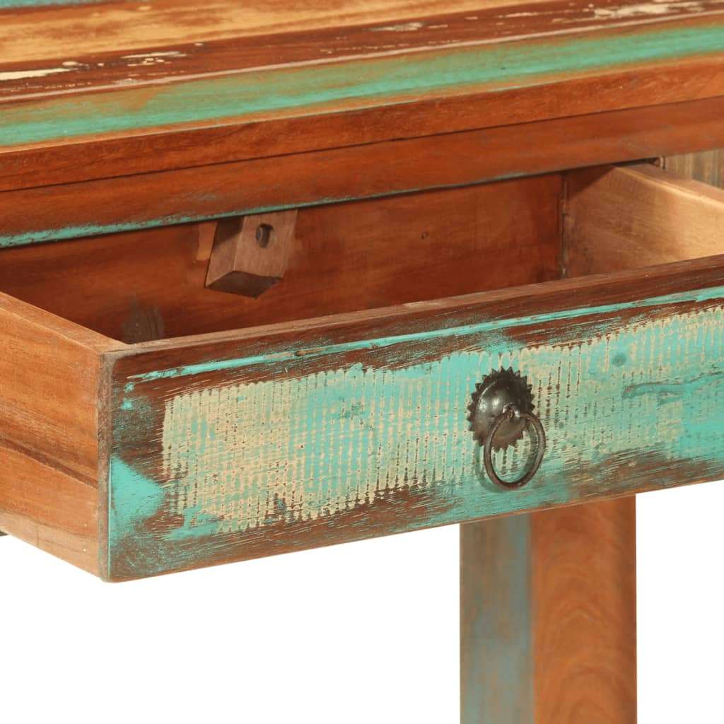 Table console 110x30x75 cm bois massif de récupération - XIOS