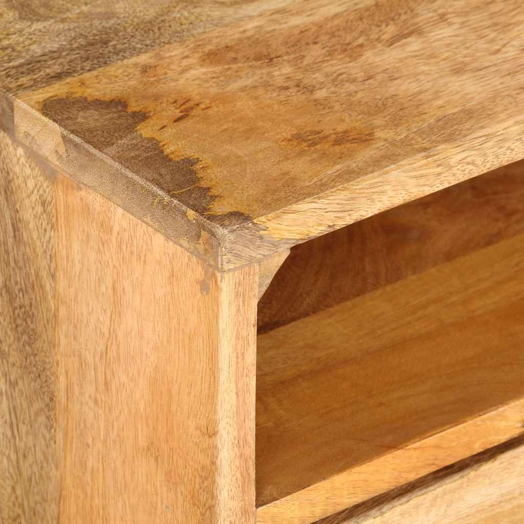 Meuble TV 110x30x41 cm bois massif de manguier Meubles TV vidaXL