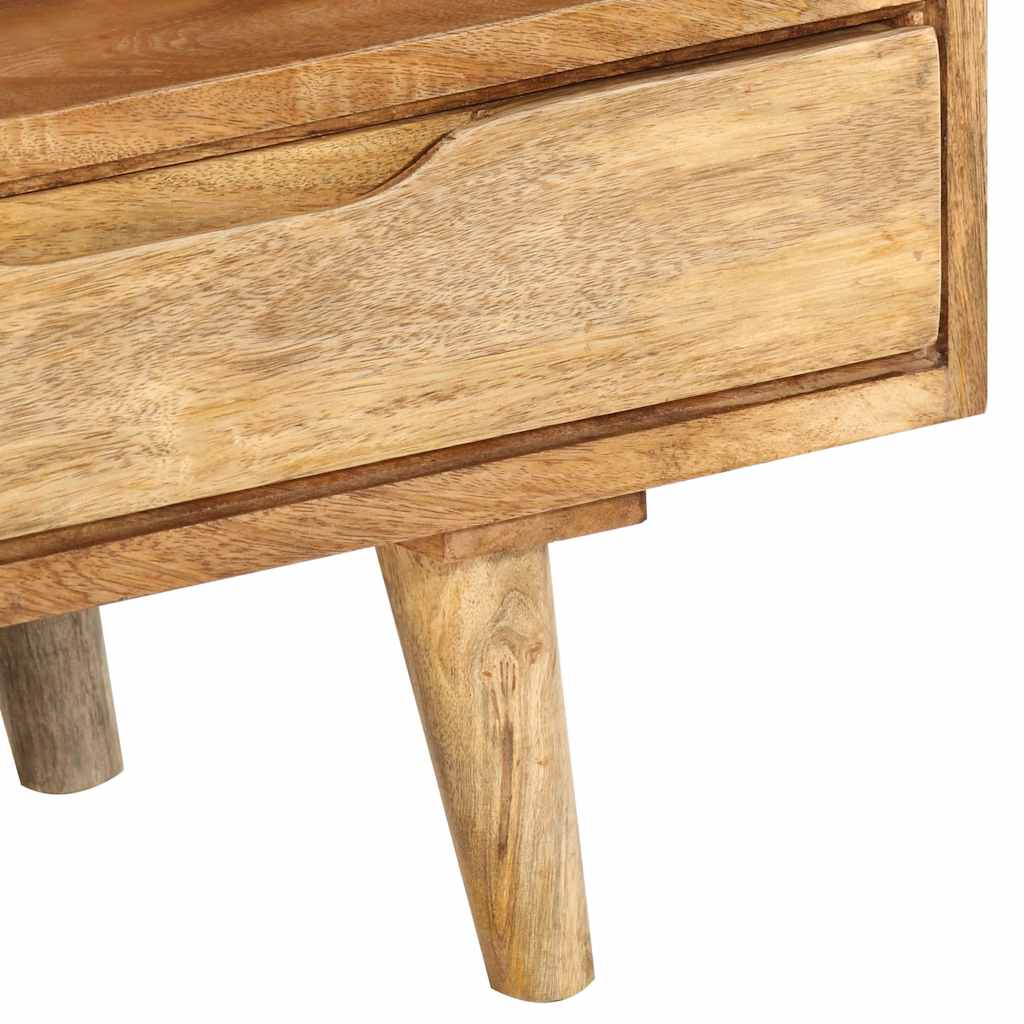 Meuble TV 110x30x41 cm bois massif de manguier Meubles TV vidaXL