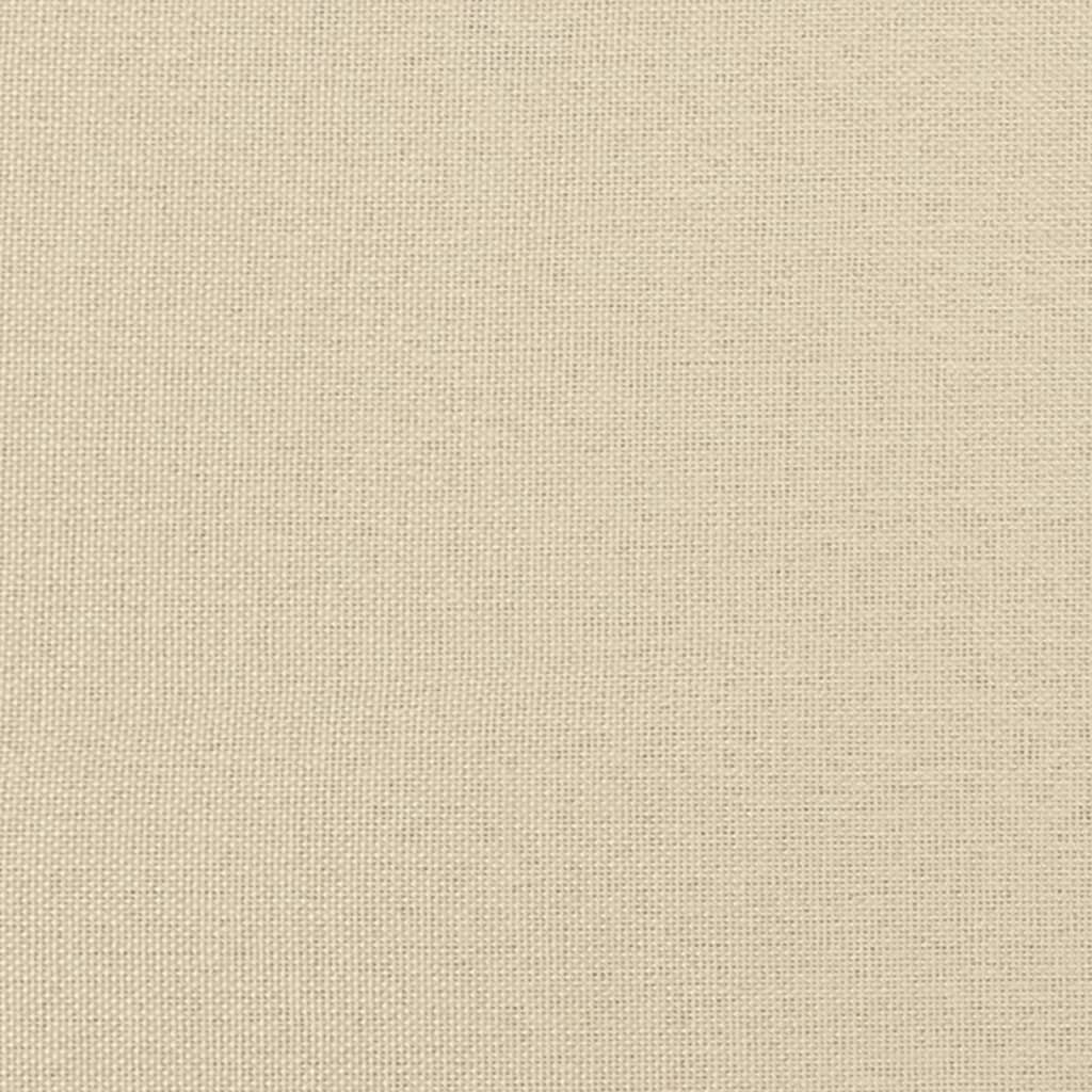 Fauteuil sans accoudoirs crème tissu