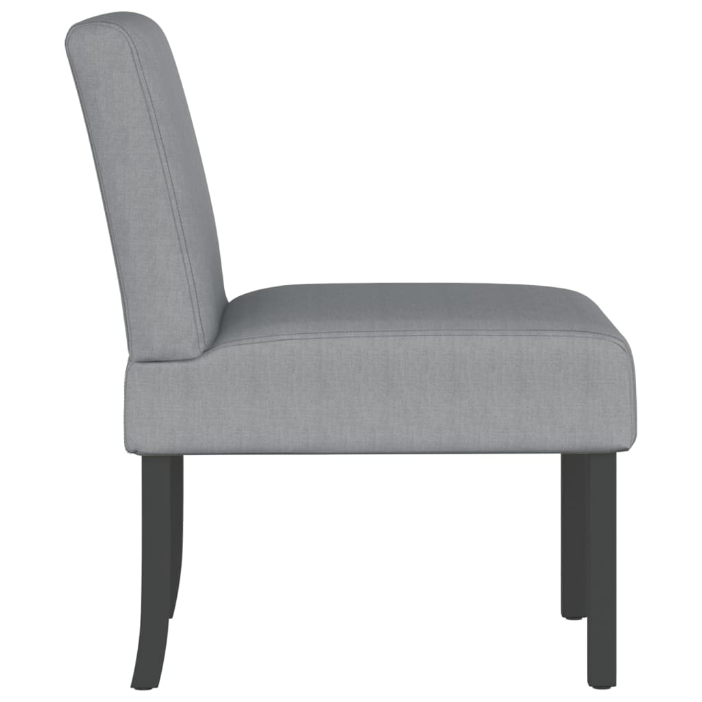 Fauteuil sans accoudoirs gris clair tissu - XIOS