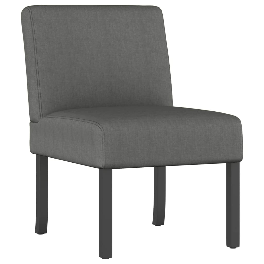 Fauteuil sans accoudoirs gris foncé tissu - XIOS