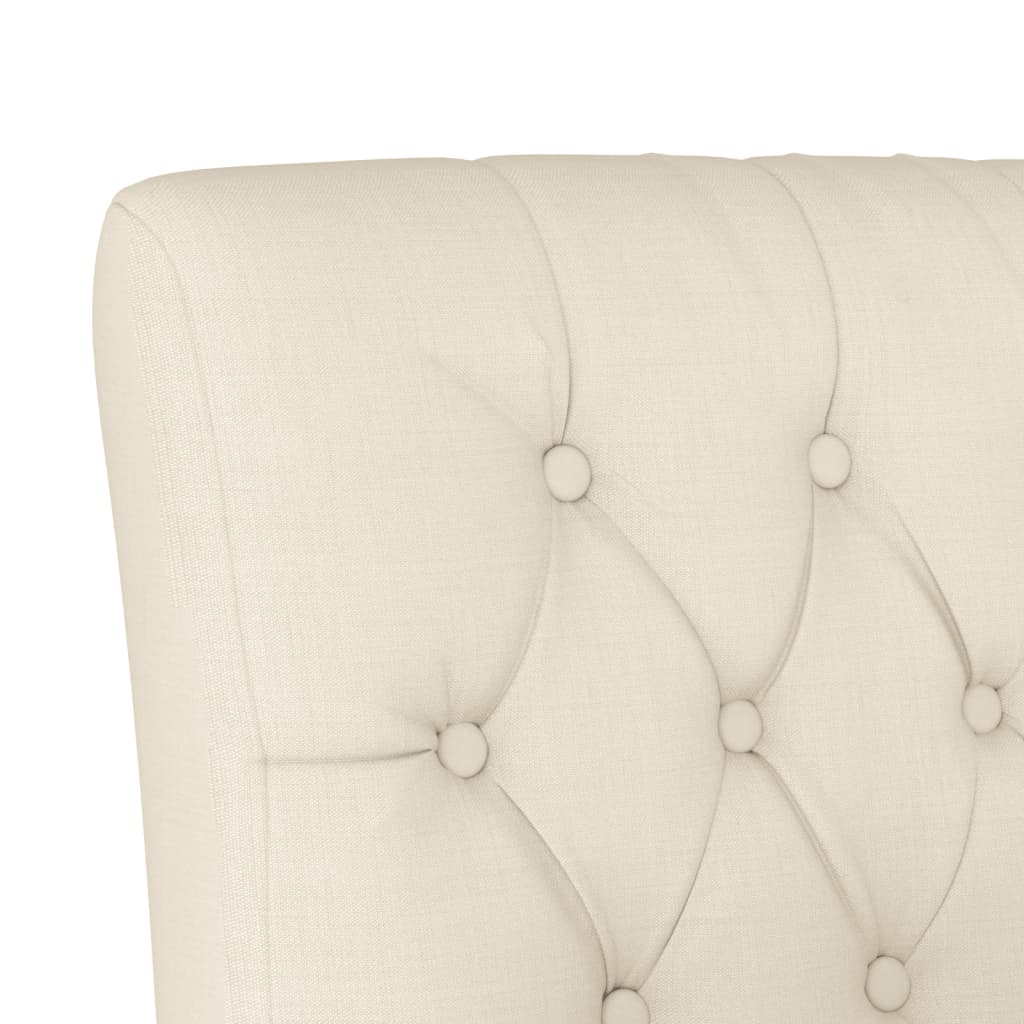 Fauteuil sans accoudoirs lin design de boutons - XIOS