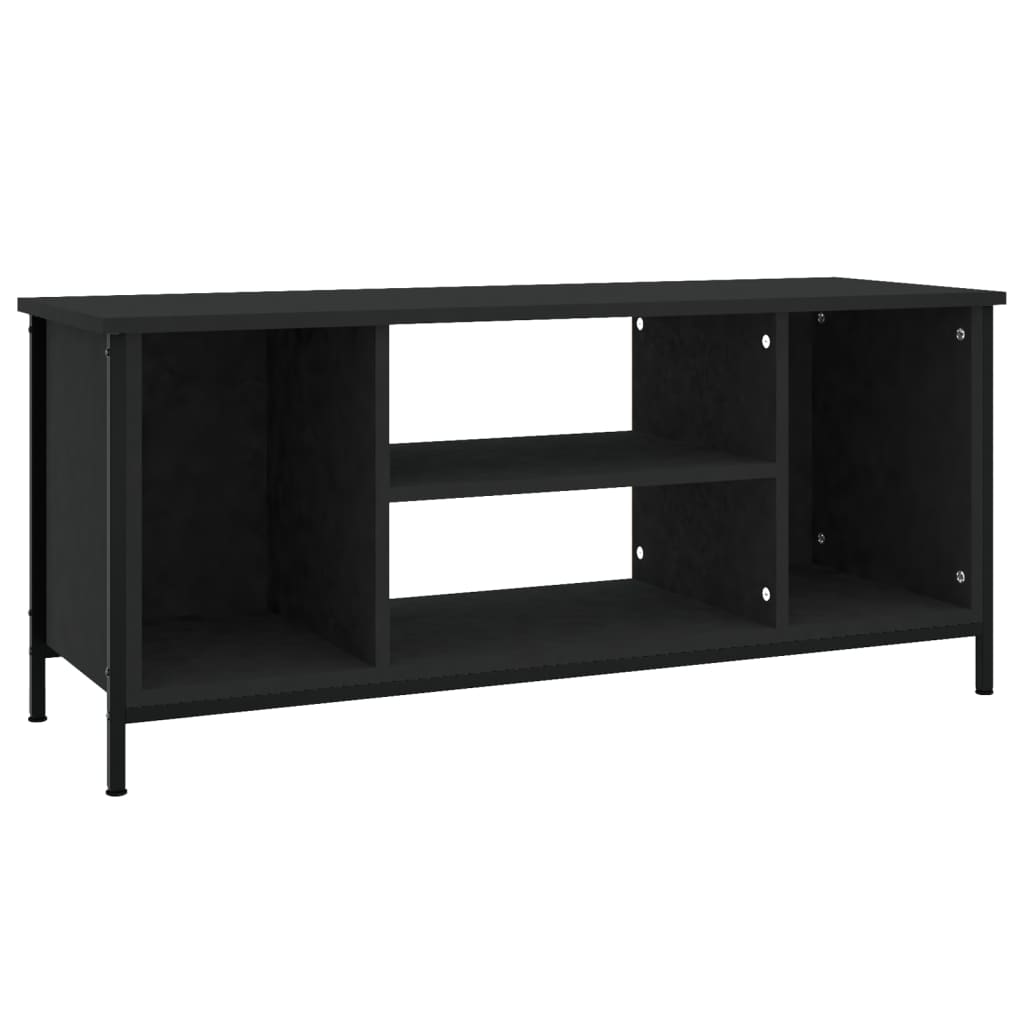 Meuble TV noir 102x35x45 cm bois d'ingénierie - XIOS