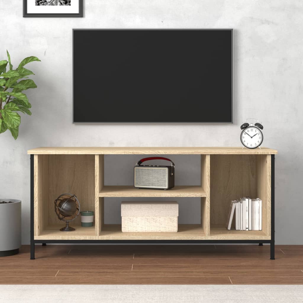 Meuble TV chêne sonoma 102x35x45 cm bois d'ingénierie - XIOS