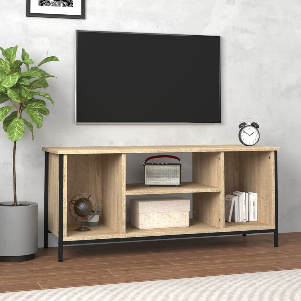 Meuble TV chêne sonoma 102x35x45 cm bois d'ingénierie - XIOS
