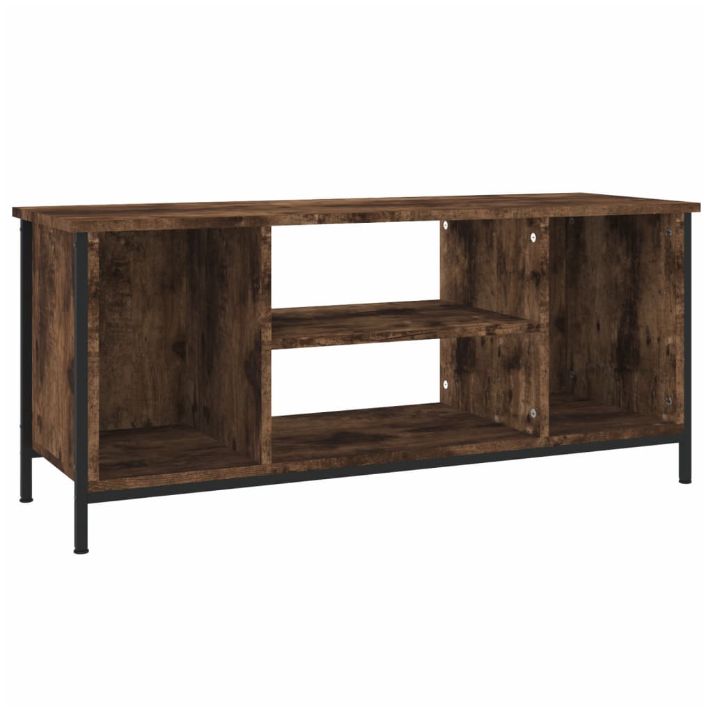 Meuble TV chêne fumé 102x35x45 cm bois d'ingénierie - XIOS