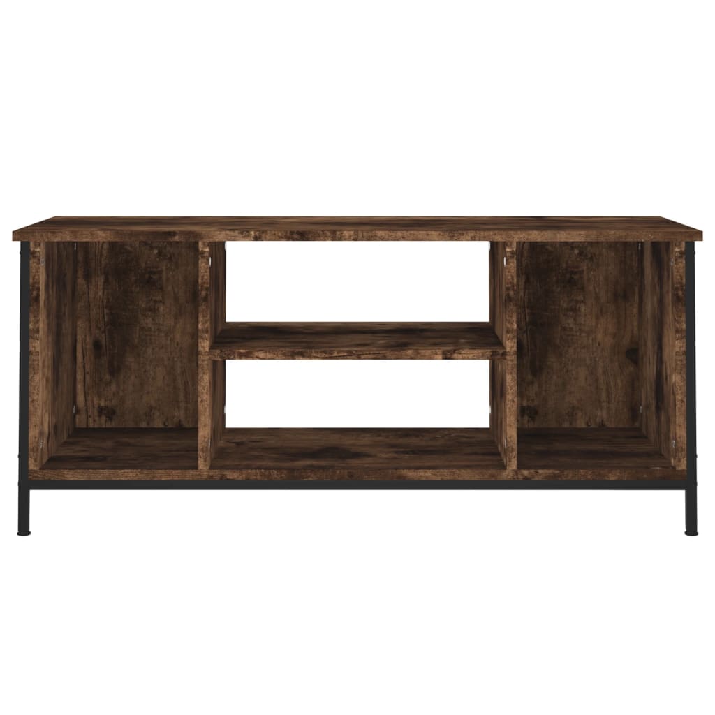 Meuble TV chêne fumé 102x35x45 cm bois d'ingénierie - XIOS