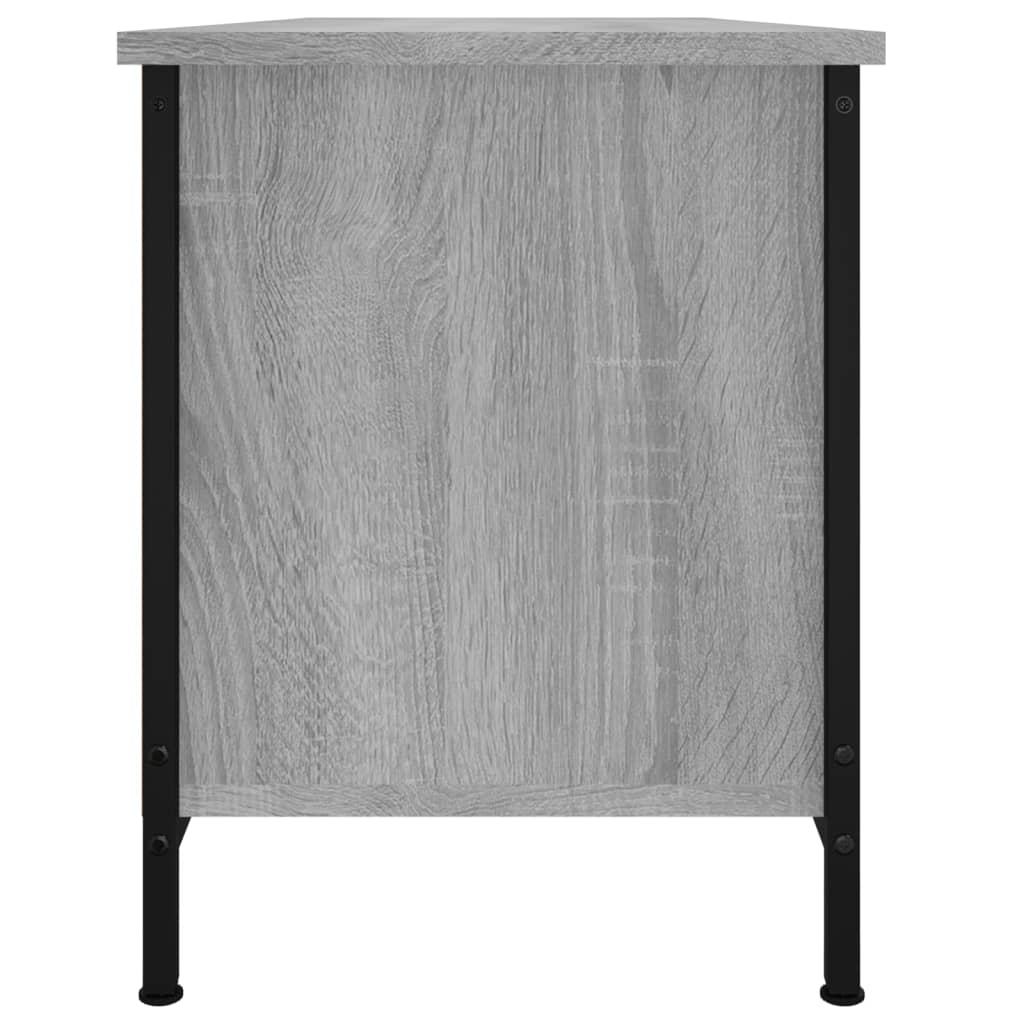 Meuble TV avec portes sonoma gris 102x35x45cm bois d'ingénierie - XIOS
