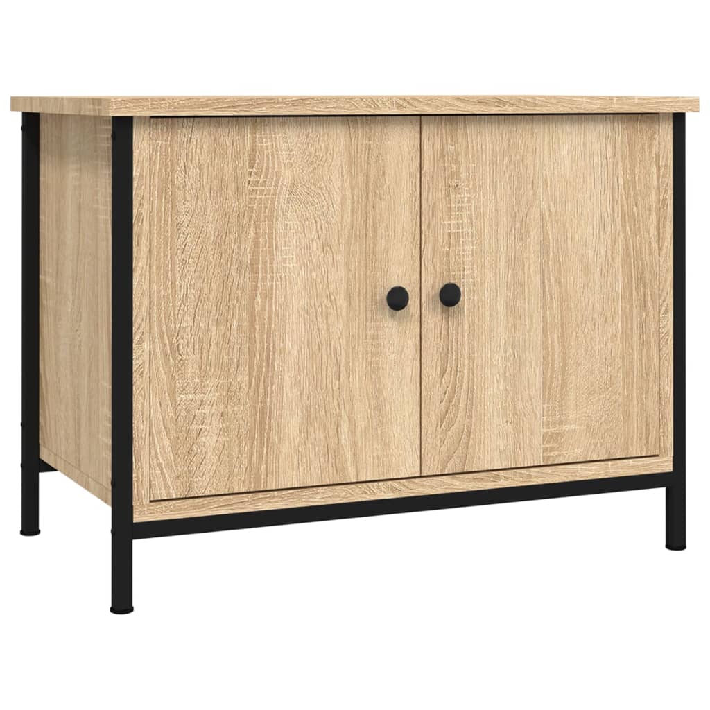 Meuble TV avec portes chêne sonoma 60x35x45cm bois d'ingénierie - XIOS