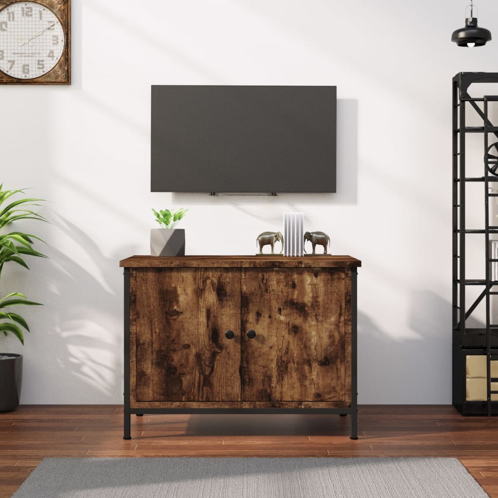 Meuble TV avec portes chêne sonoma 60x35x45cm bois d'ingénierie - XIOS
