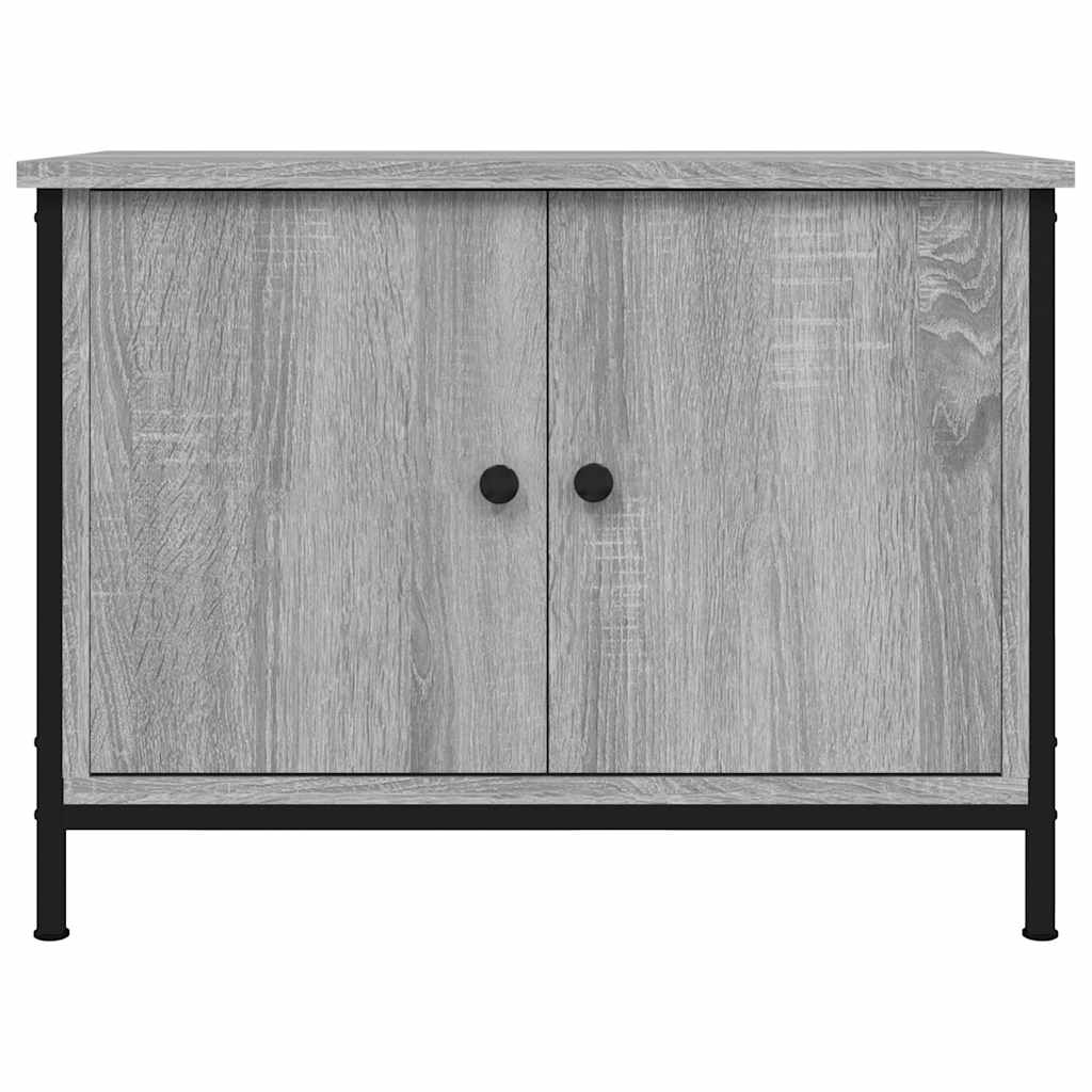 Meuble TV avec portes sonoma gris 60x35x45 cm bois d'ingénierie - XIOS